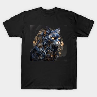 Steampunk Cat Animals T-Shirt